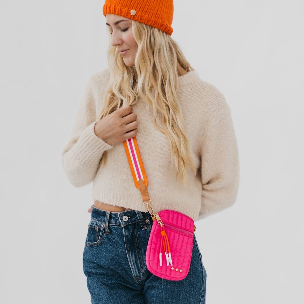 Starlette Quilted Crossbody Bag: Cream