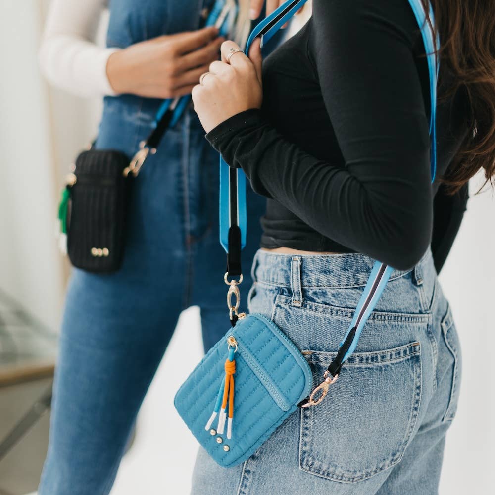 Starlette Quilted Crossbody Bag: Cream