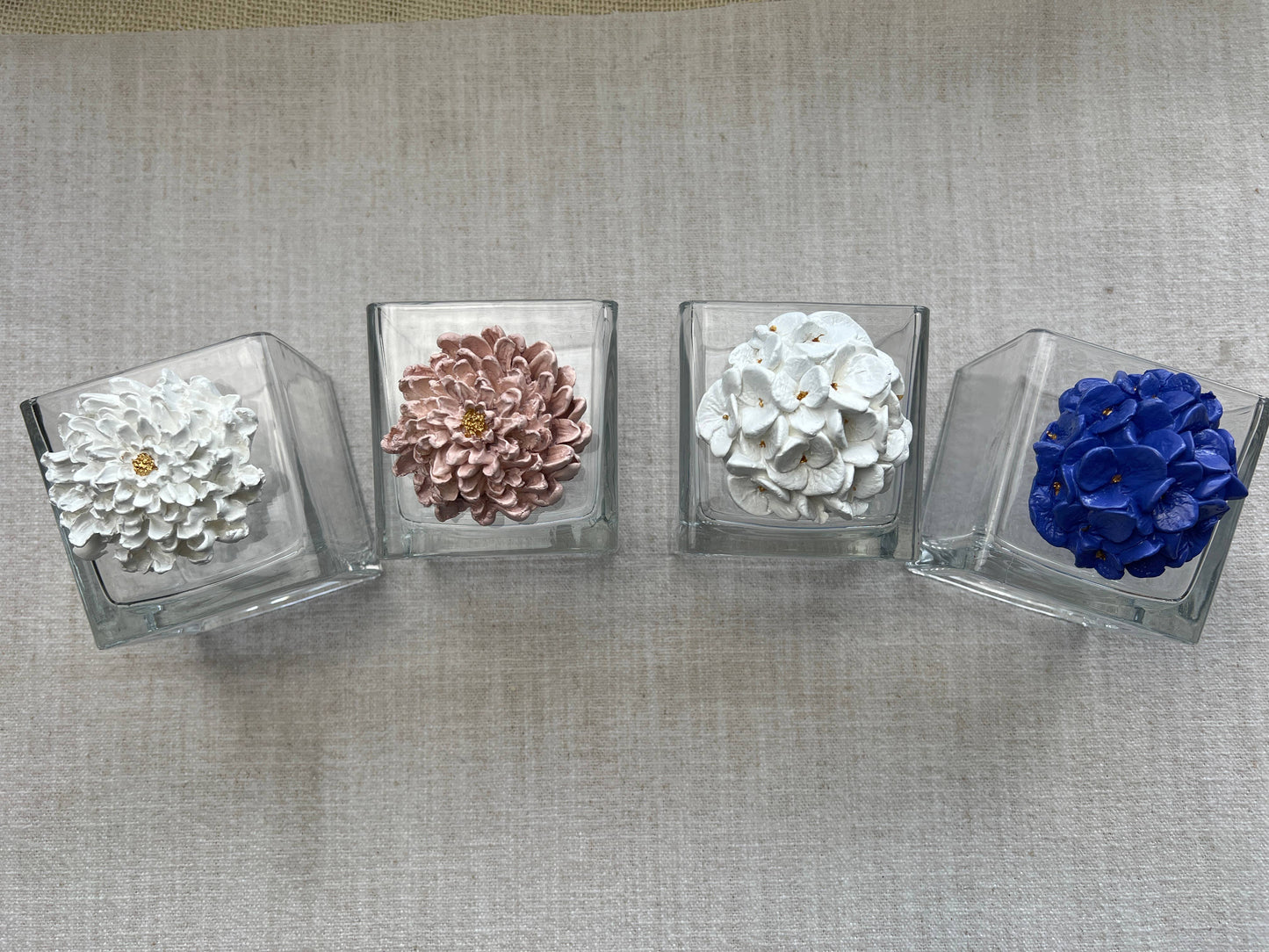 Flower Votive: White / Hydrangea 2