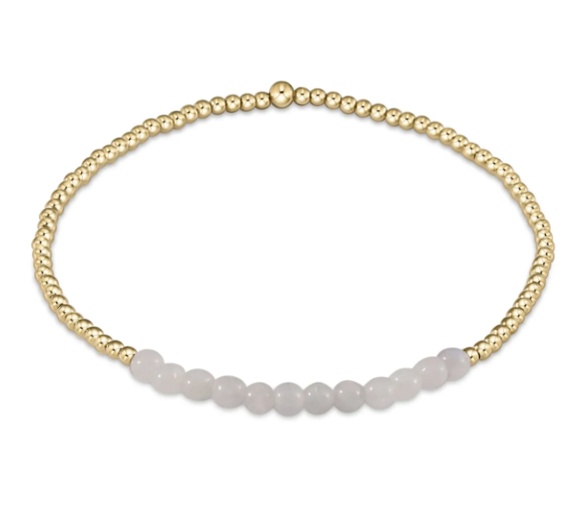 Gold Bliss Bead Gemstone Bracelet