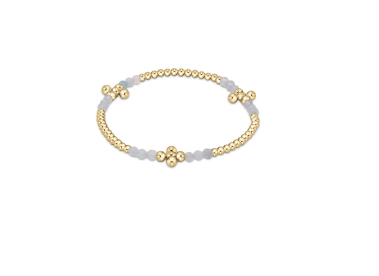 Signature Cross Gold Bliss Pattern Bead Bracelet