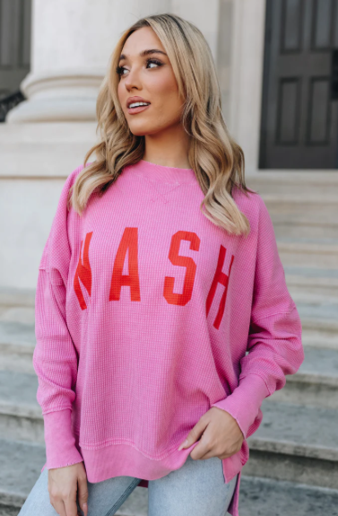Pink Nash Waffle Knit Tunic