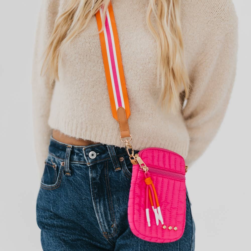 Starlette Quilted Crossbody Bag: Cream