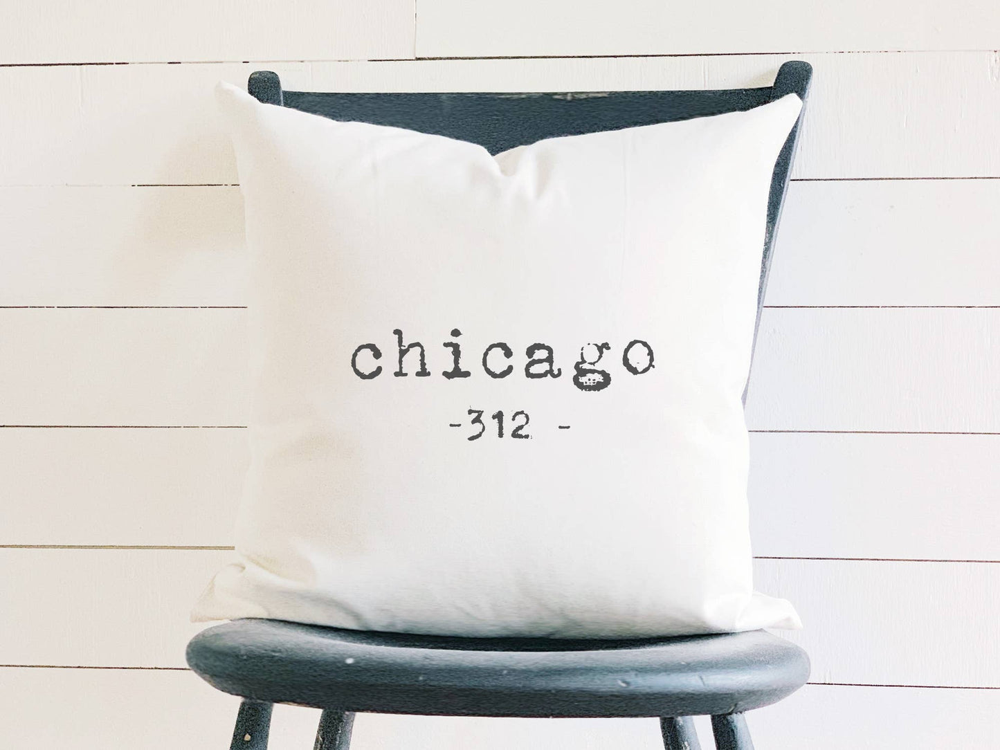 Indigo Tangerine - Customizable Area Code - Square Canvas Pillow