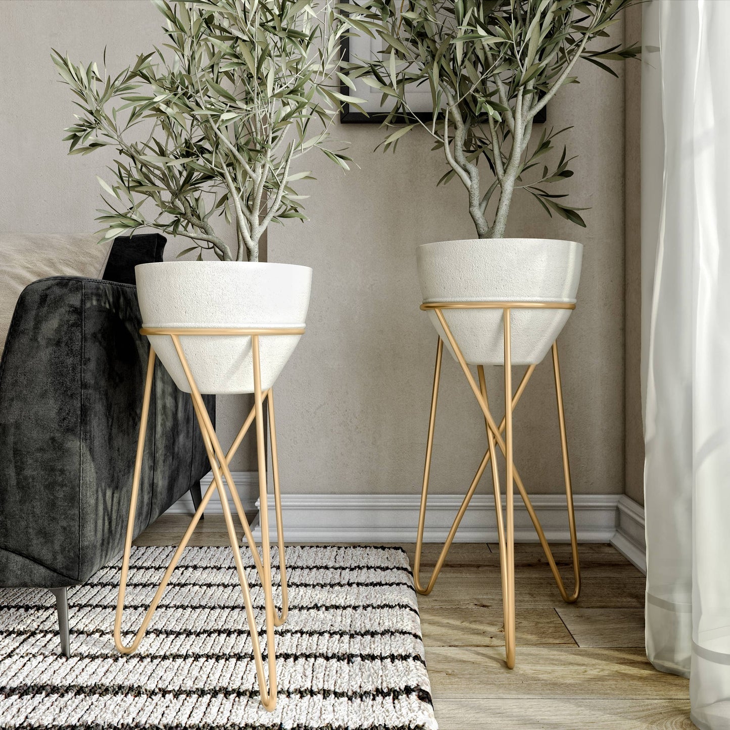 Skye Modern Planters (Set of 2)