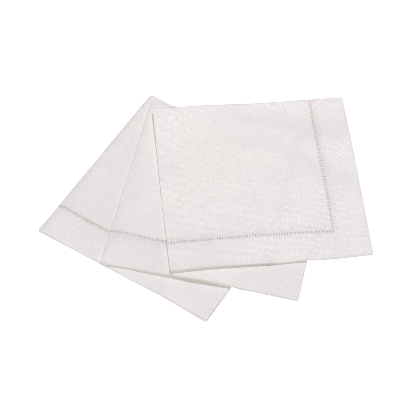 25ct Hemstitch Napkins | Dinner, Cocktail & Guest Size