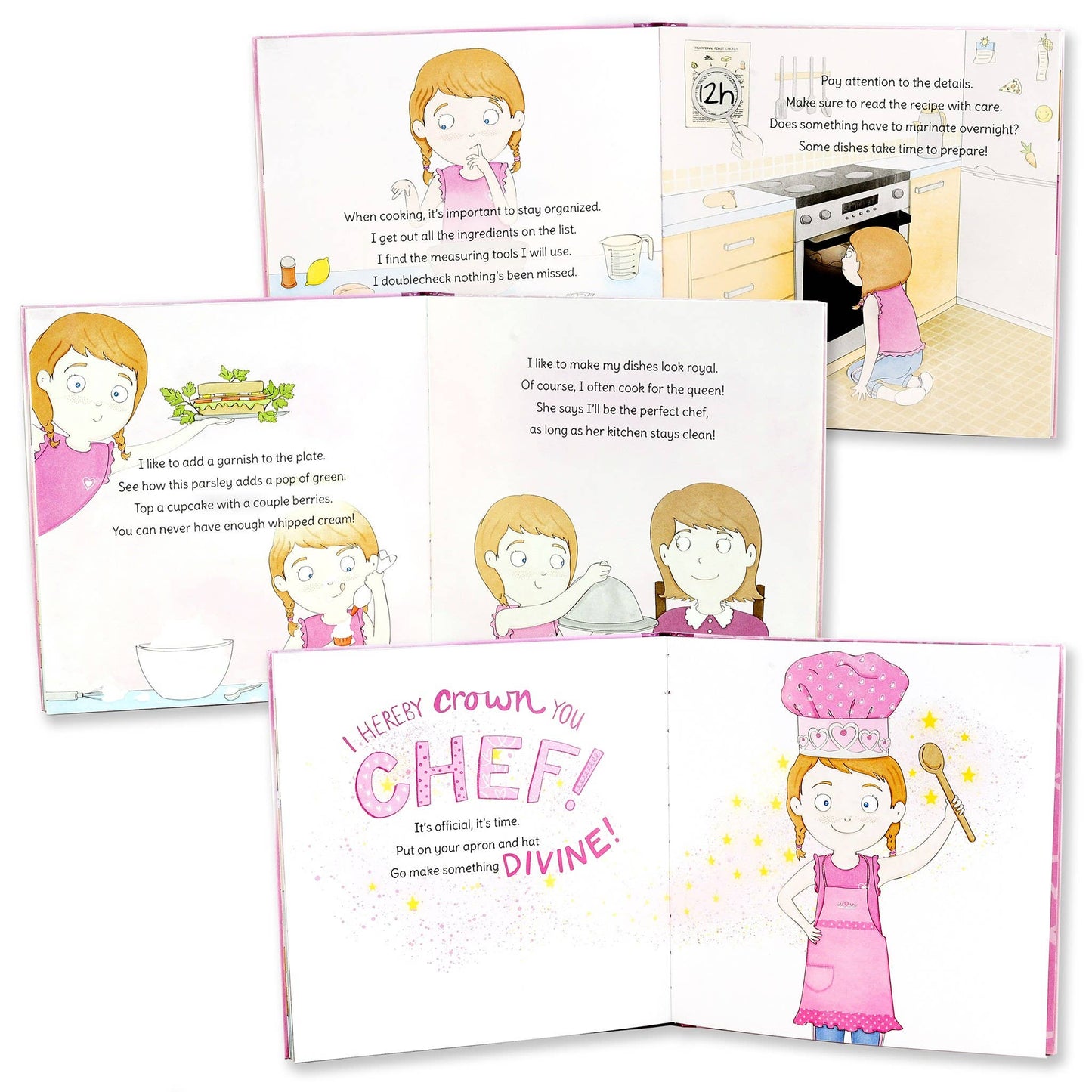 Princess Chef Gift Set w/ Book, Apron, Hat and Cookbook