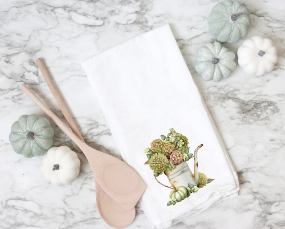 Fall Hydrangea Kitchen Towel