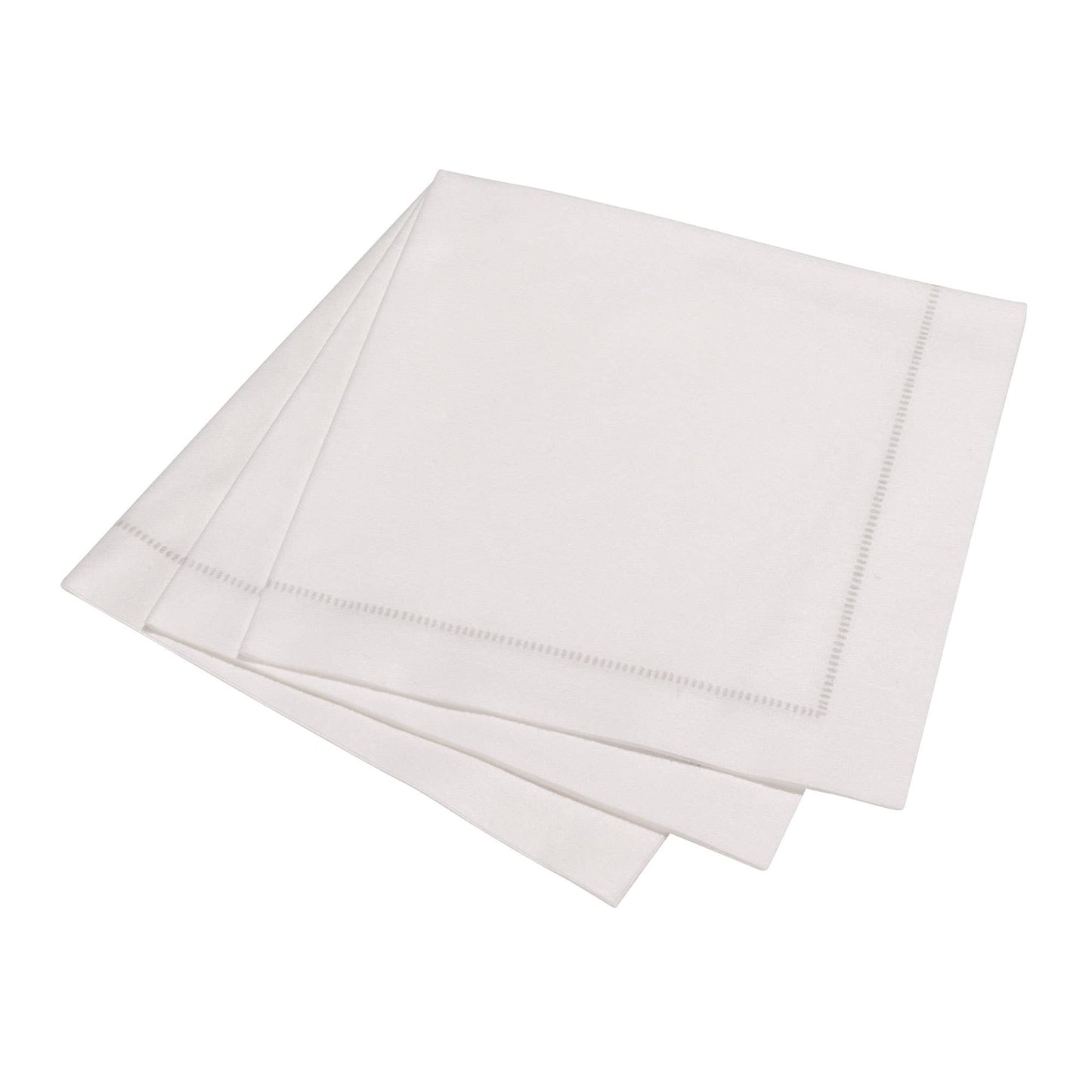 25ct Hemstitch Napkins | Dinner, Cocktail & Guest Size