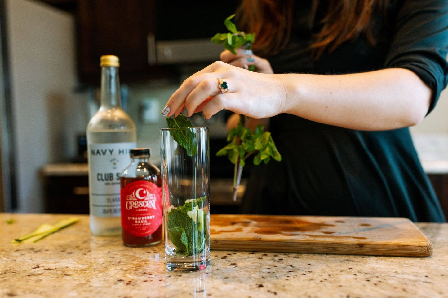 Strawberry Basil Simple Syrup