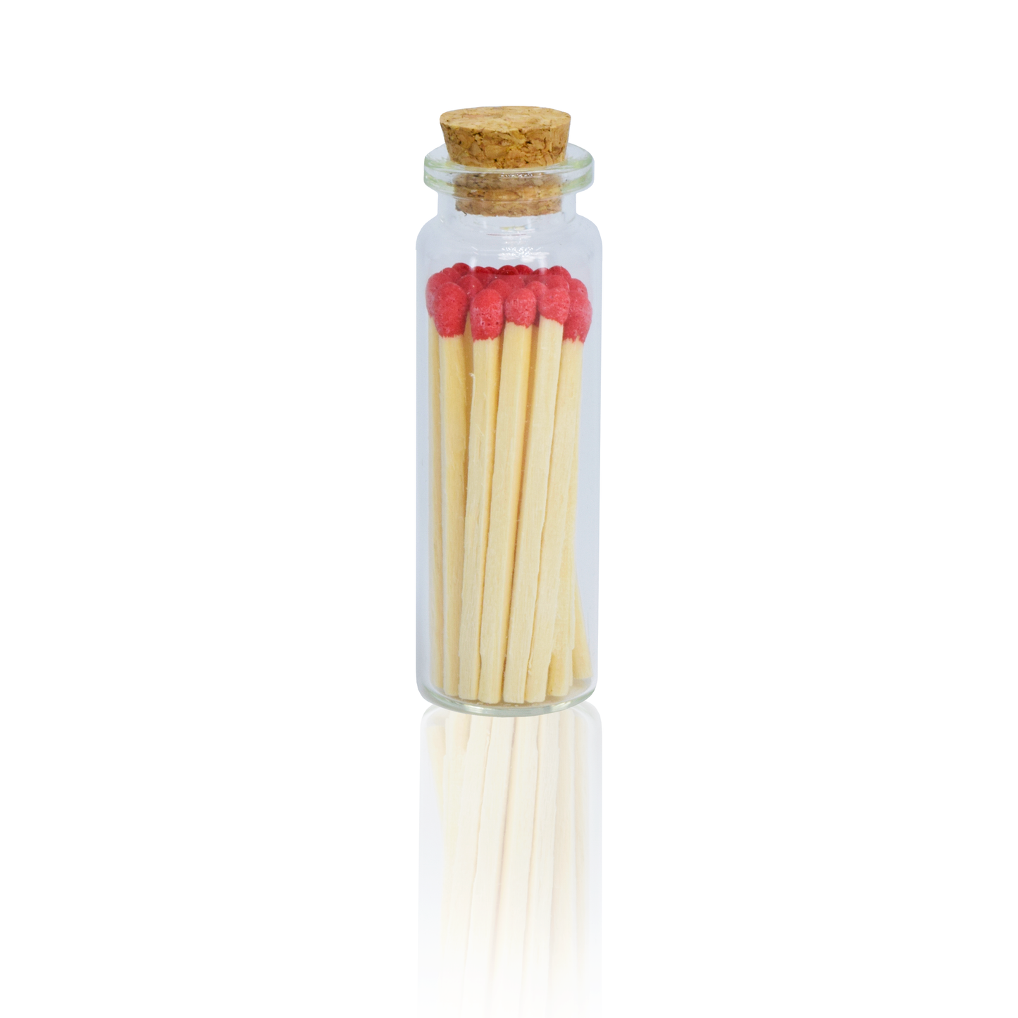 Small Match Bottles - Safety Matches in Jars with Striker: Mixed Colors / 20 Matchsticks Jar