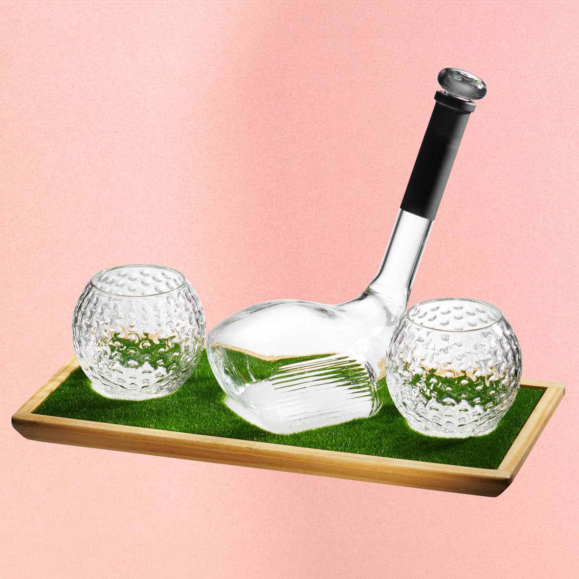 Golf Decanter & Set of Two Glasses - Christmas Gifts for Him