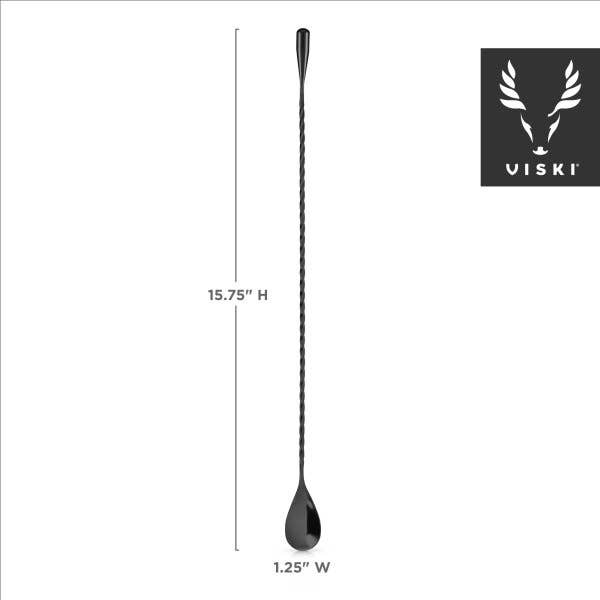 Warren™ Black Gunmetal-Plated Weighted Barspoon