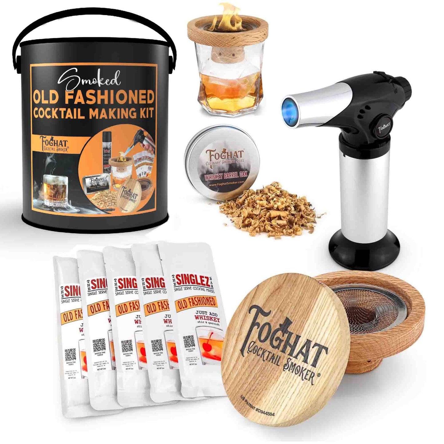 Smoked Old Fashioned Cocktail Making Kit | Cocktail Smoker