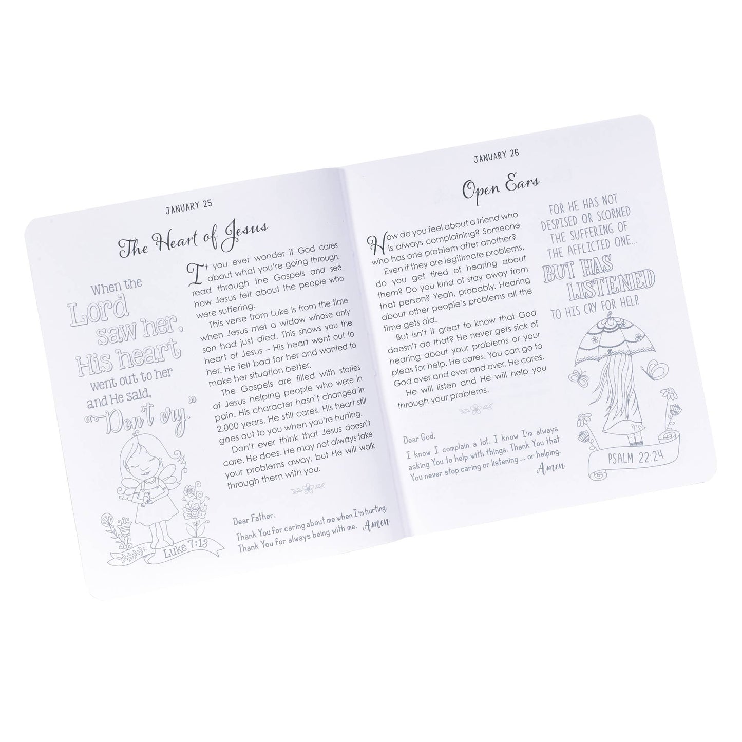 Kid Book Illustrated Devotional for Girls Softcover