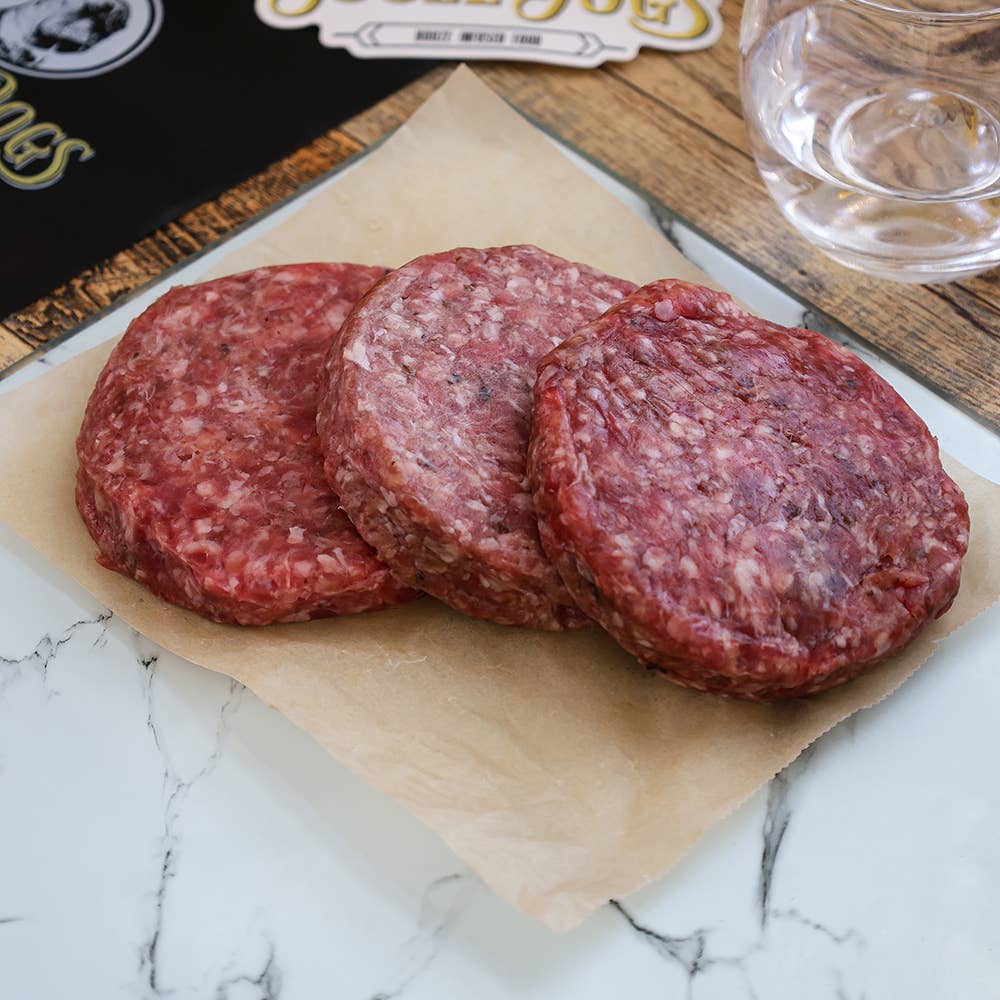 Gin Burgers (Beef & Pork)