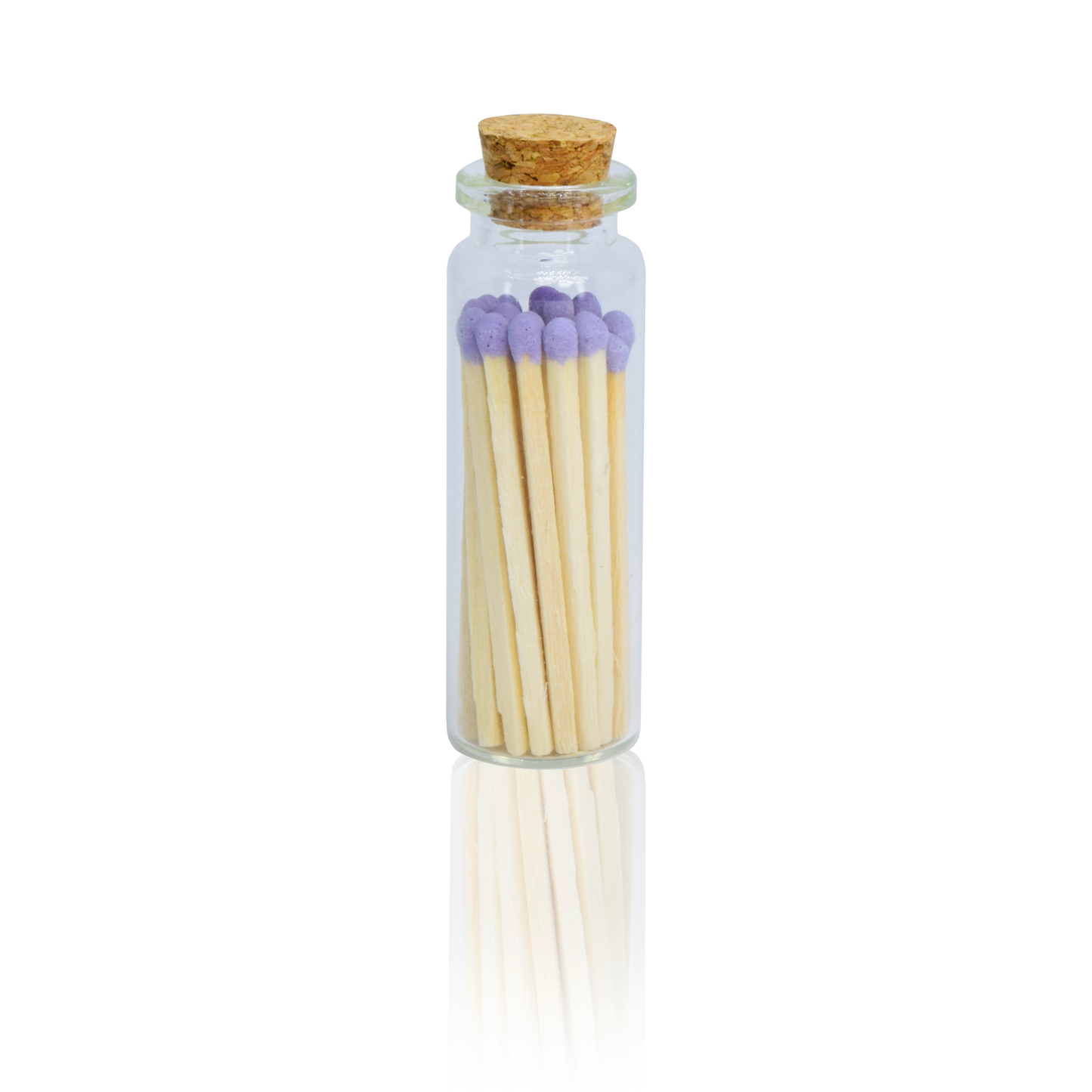 Small Match Bottles - Safety Matches in Jars with Striker: Mixed Colors / 20 Matchsticks Jar