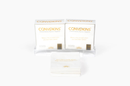 Everyday Conversation Starter Napkins | Hostess Gift Idea: Cocktail / 50 Pack