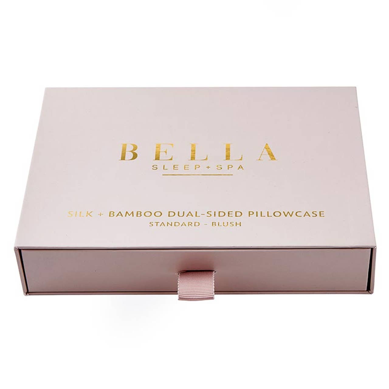 Dual-Sided Silk + Bamboo Pillowcase - Standard - Blush