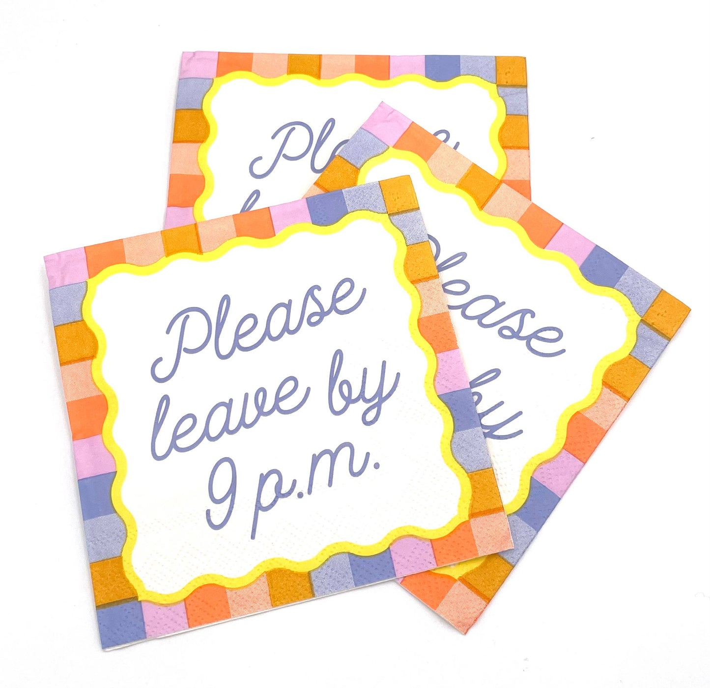 Funny Cocktail Napkins | Please Leave By 9P.M. - 20ct