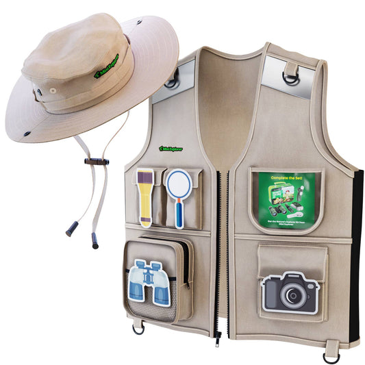 Kids Explorer Vest and Hat Costume