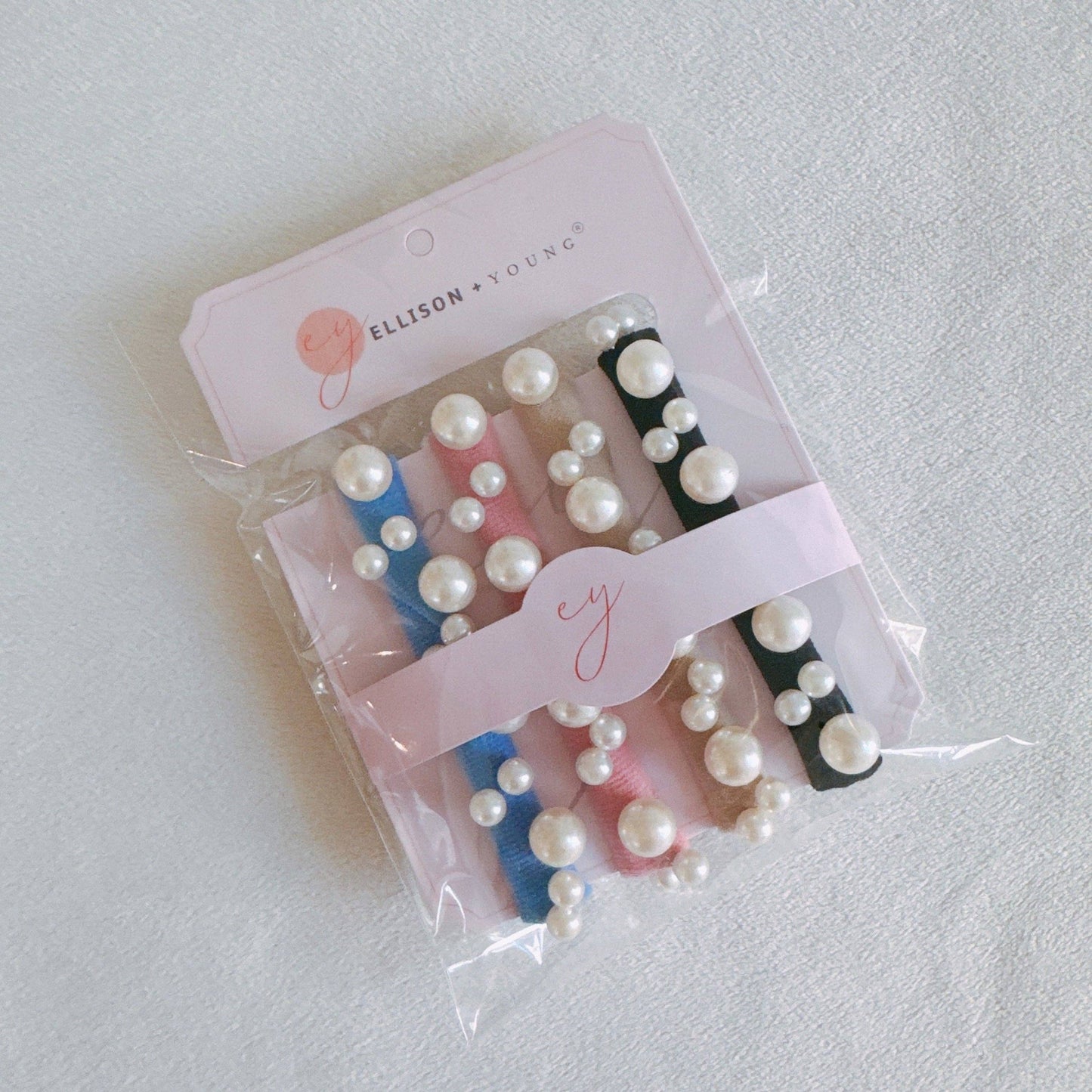 Snowed In Pearls Hair Ties Set Of 4