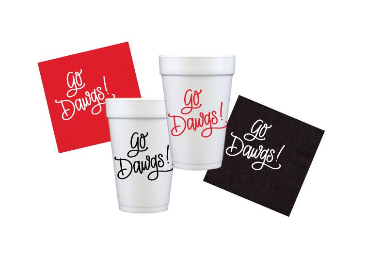 Go Dawgs! | Game Day Cups & Napkins