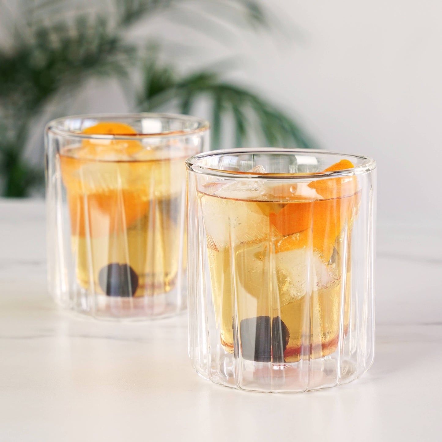 Double Walled Insulated Whiskey Rocks Glasses - Set of 2