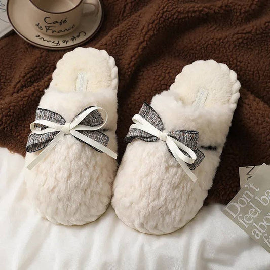 Winter Bowtie Slippers