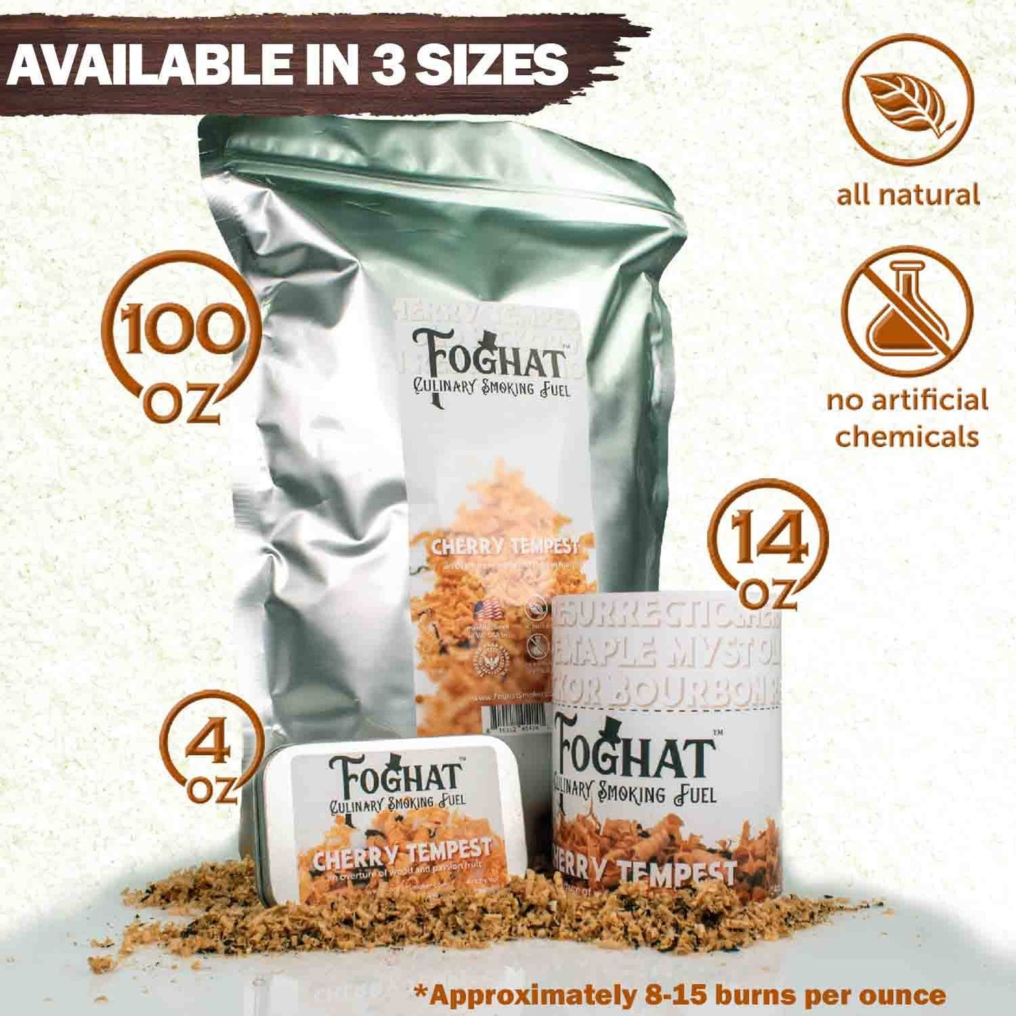 Cherry Tempest - Foghat Culinary Smoking Fuel: 4oz