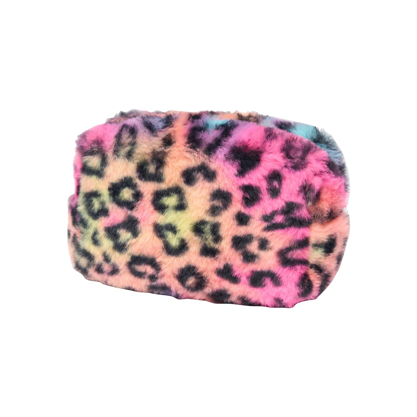 Fuzzy Leopard Cosmetic Bag for Tweens!: Pink