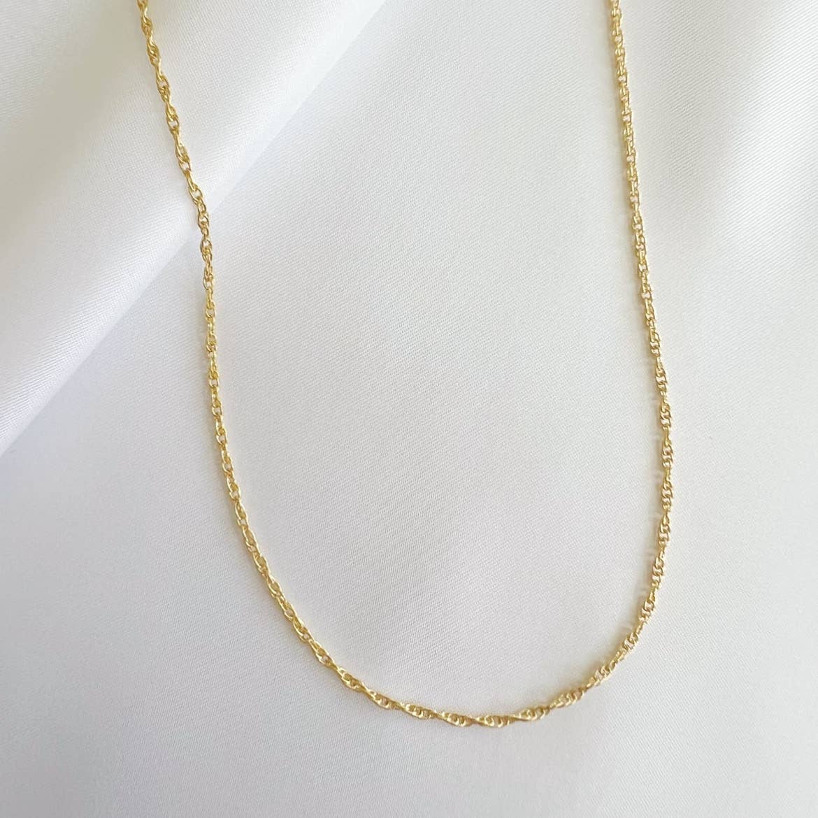 East Coast Rope Layering Chain Necklace Gold Filled: 16”