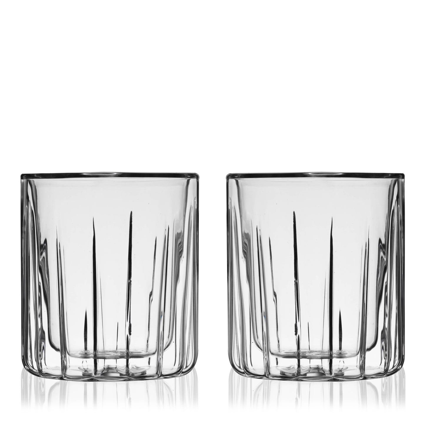 Double Walled Insulated Whiskey Rocks Glasses - Set of 2