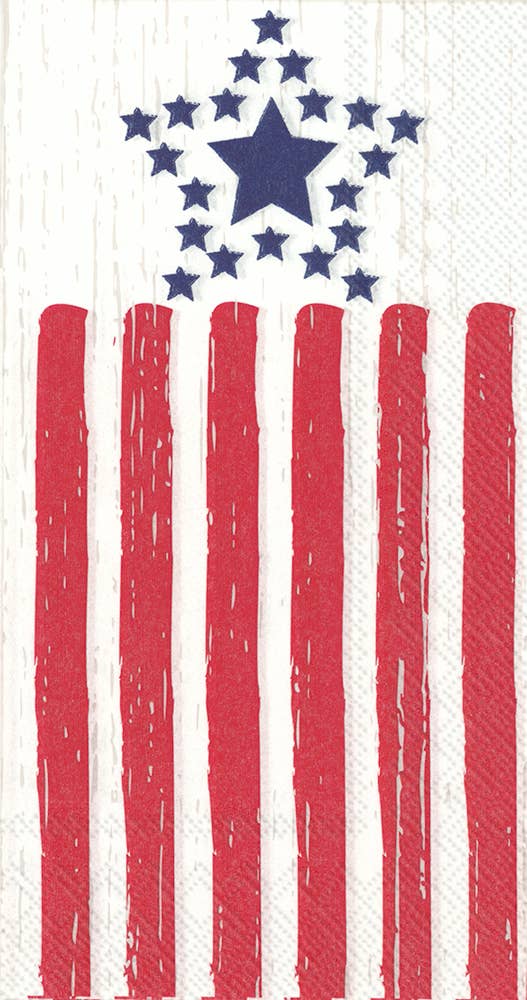 Distressed Flag Paper Guest Towels