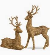 Basketweave Deer Set
