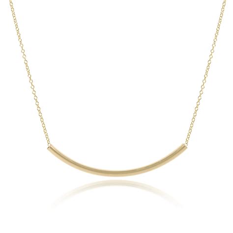 16" Bliss Bar Gold Necklace