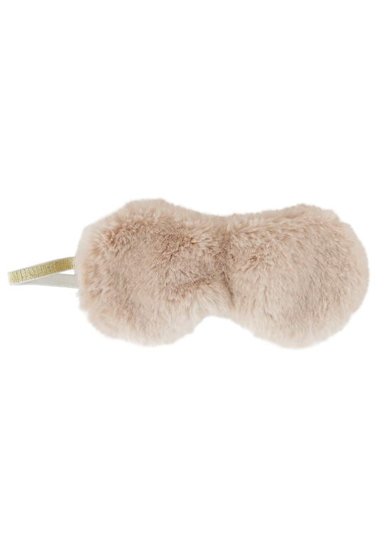 Faux Fur Sparkle Band Eye Mask