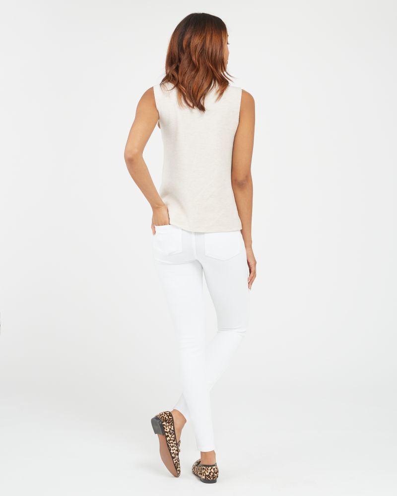 Jean-ish Ankle Leggings - White