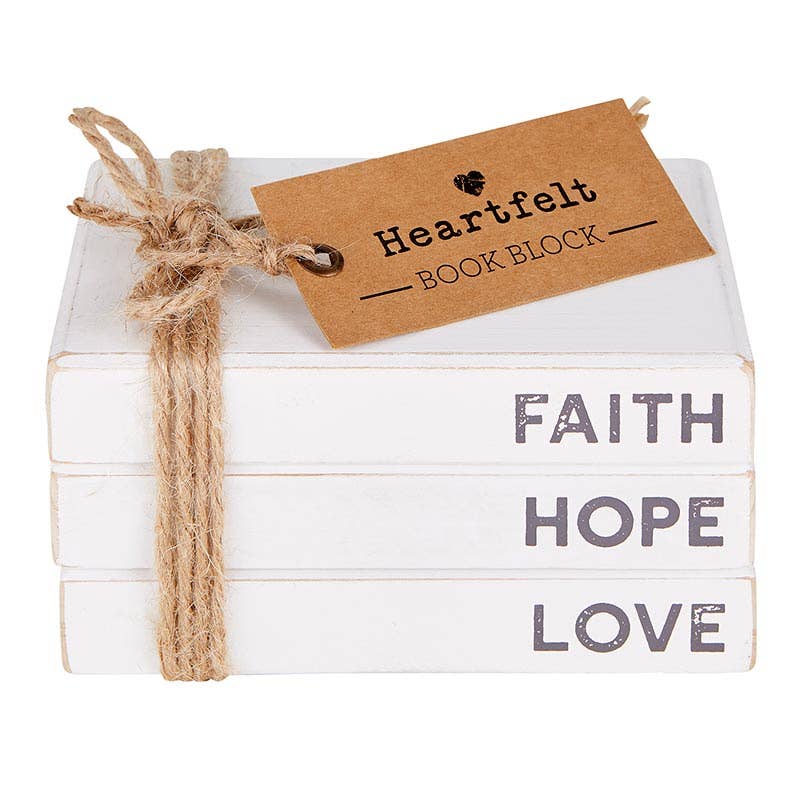 Book Block - Faith Hope Love