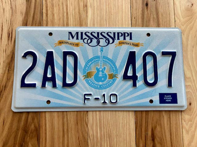 RusticPlates - Mississippi License Plate