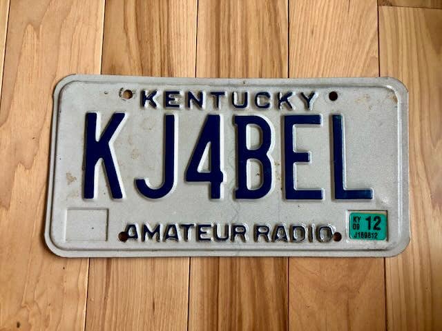 RusticPlates - Kentucky Amateur Radio License Plate