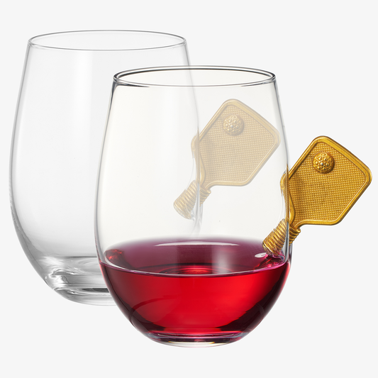 2 Pickleball Stemless Wine Glasses | Set of 2