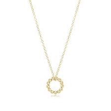 16" Halo Gold Charm Necklace