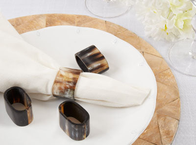 Oval Horn Napkin Ring