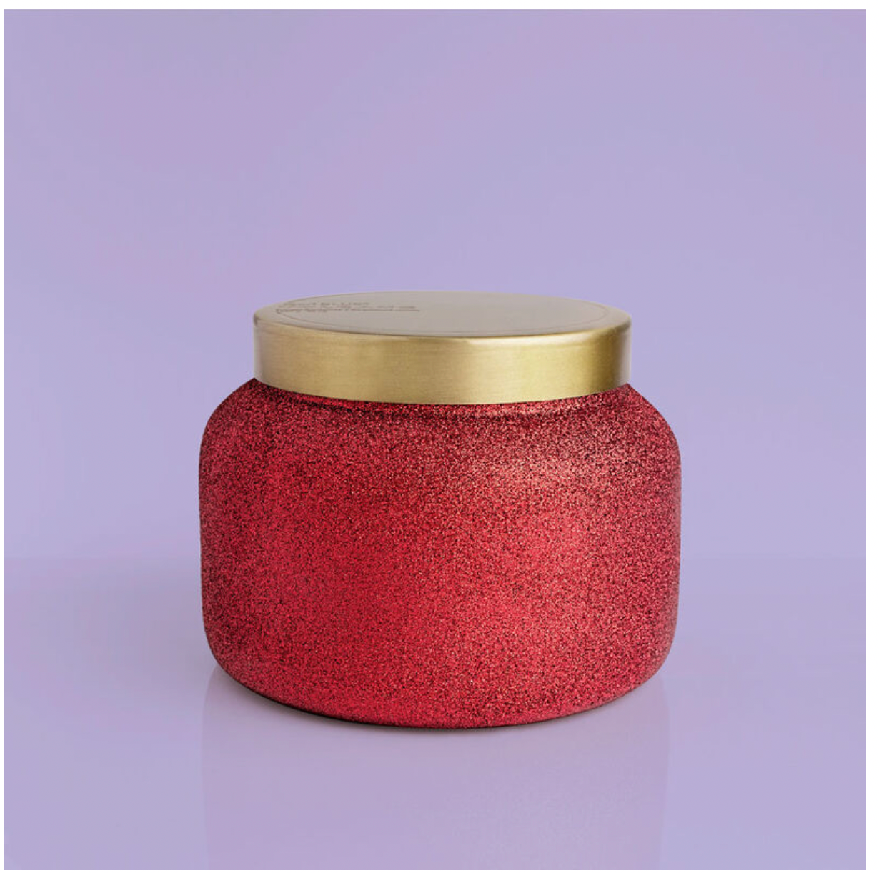 Red Glittered Ombre candle volcano