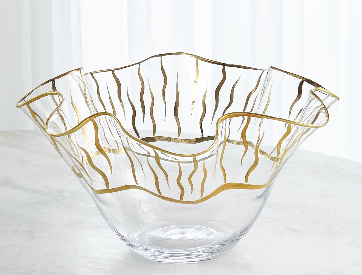 Tropaz Bowl in Gold