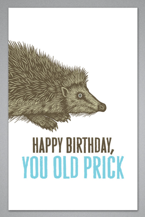 Happy Birthday Prick Card