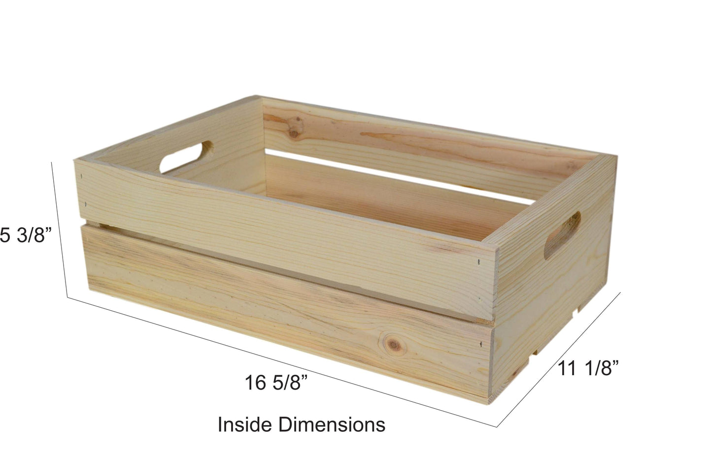 Poole & Sons Inc. - Wooden Hand Hole Crate 18 x 12″ (Bulk)