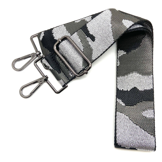 Cthru Purses - Camo - Grey & Metallic Silver