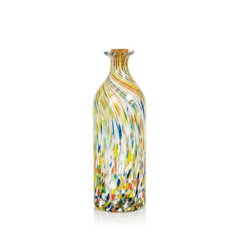 Lucia Bright Multi-Color Bottle w/ Cork Stopper